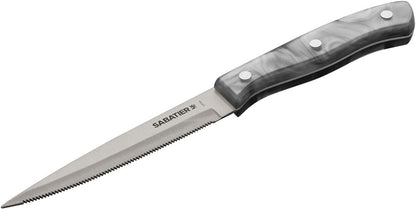 Triple Riveted Paring Knife, 3.5-Inch, High-Carbon Stainless Steel, Razor-Sharp Kitchen Knife to Cut Fruit, Vegetables and more, White