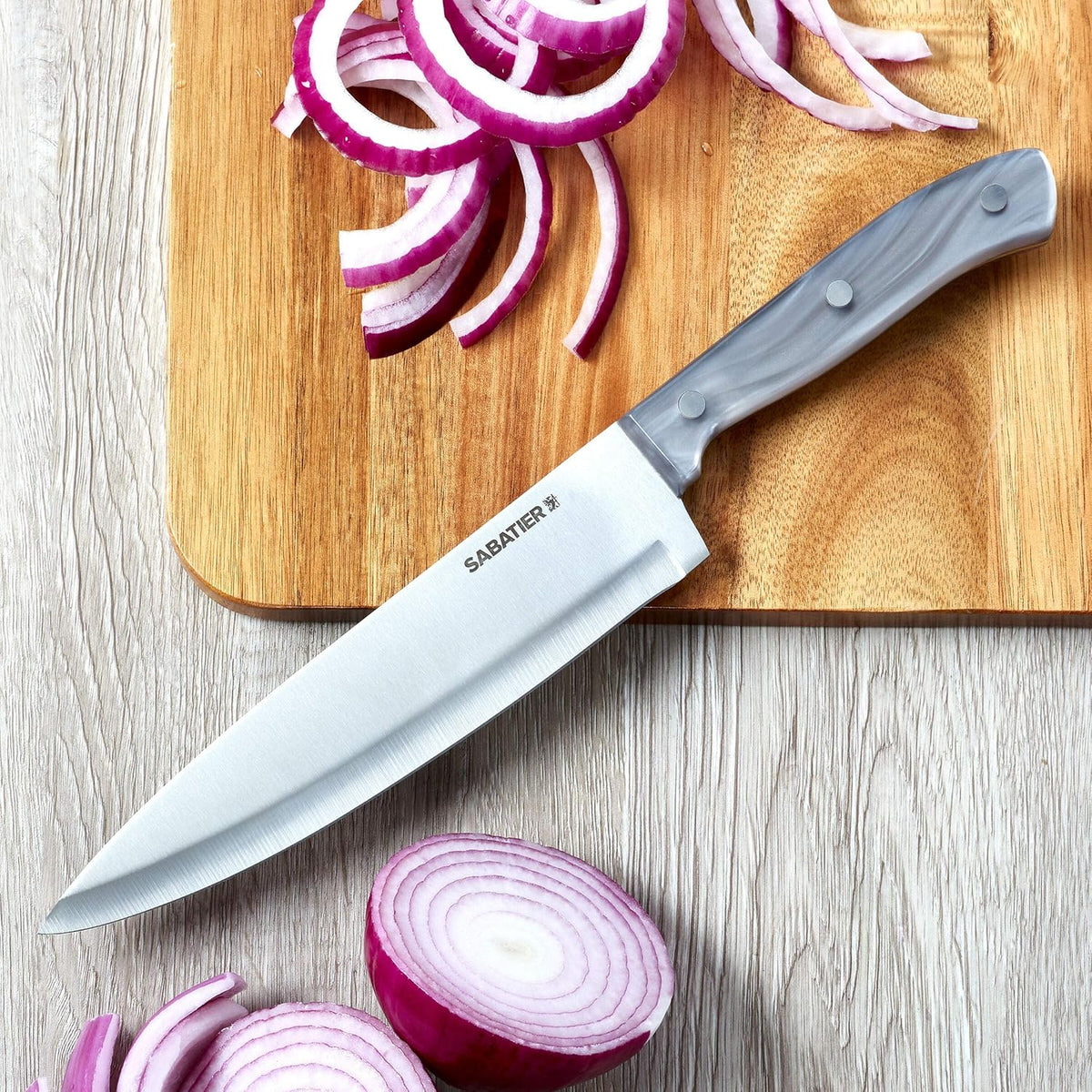Triple Riveted Paring Knife, 3.5-Inch, High-Carbon Stainless Steel, Razor-Sharp Kitchen Knife to Cut Fruit, Vegetables and more, White