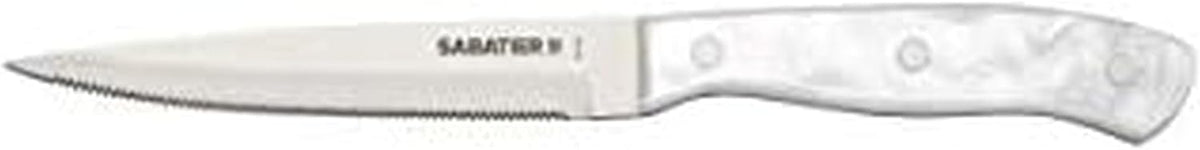Triple Riveted Paring Knife, 3.5-Inch, High-Carbon Stainless Steel, Razor-Sharp Kitchen Knife to Cut Fruit, Vegetables and more, White