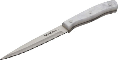 Triple Riveted Paring Knife, 3.5-Inch, High-Carbon Stainless Steel, Razor-Sharp Kitchen Knife to Cut Fruit, Vegetables and more, White