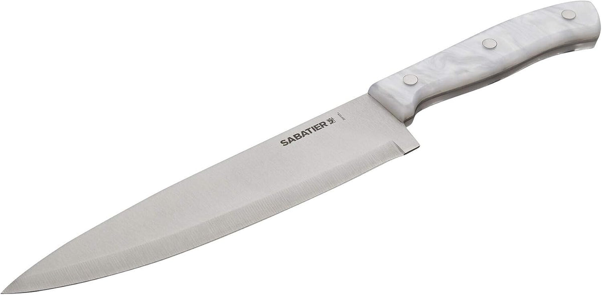 Triple Riveted Paring Knife, 3.5-Inch, High-Carbon Stainless Steel, Razor-Sharp Kitchen Knife to Cut Fruit, Vegetables and more, White