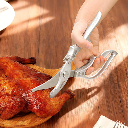 Kitchen Scissors Food Cutting: Heavy Duty Poultry Meat Shears | Stainless Steel All Purpose for Home Cooking & Restaurant