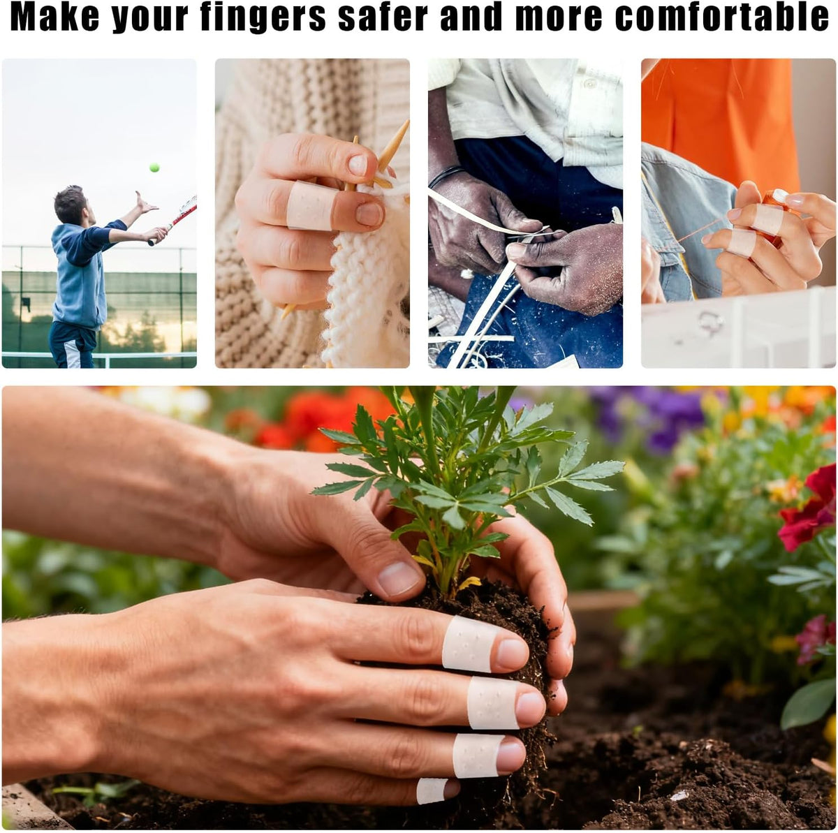 20pcs Anti Skin Picking Finger Covers, Reusable Finger Tip Cots Sleeve Protectors Caps with Breathable Holes Nail Skin Picking Prevention Fingertip Gloves Guard for Cracked Hands & Hangnails (Clear)