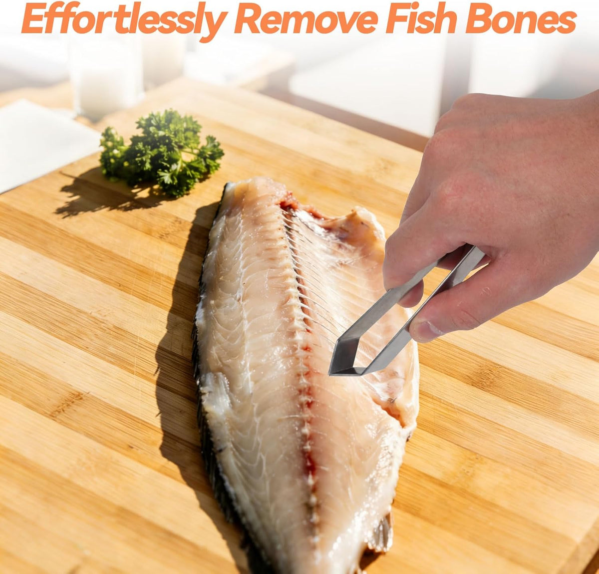Fish Cleaning Kit 7pcs with Fillet Knife for Fish, Cut-Resistant Gloves, Fishing Scale Brush, Fishbone Twaeezers, Multi-Purpose Scissors, Knife Sharpening Stone with Storage Bag