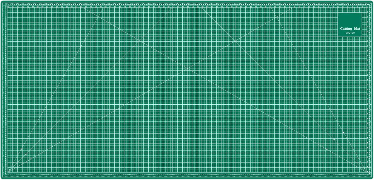 18"x12" Thickened Self Healing Cutting Mat, A3 Rotary Cutting Sewing Mat for Crafts, Double Sided 5-Ply Table Cutting Board for Fabric Quilting Art Hobby Project, Pink/Purple