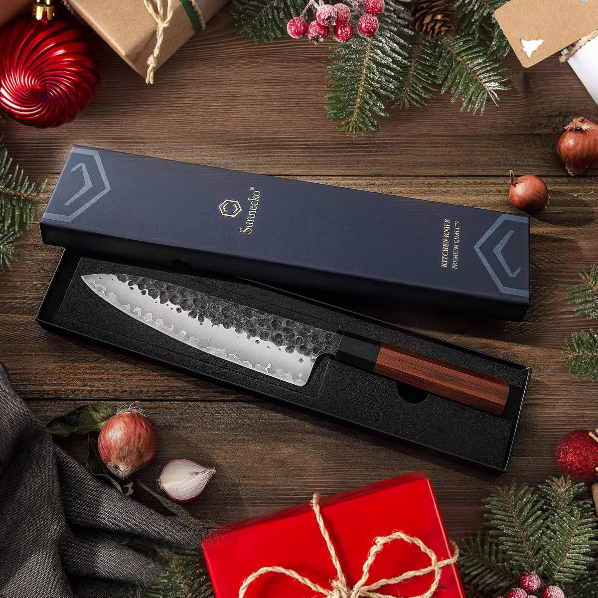 8 Inch Chef Knife Japanese Kitchen Knife Sharp, Chefs Knife Carbon Steel