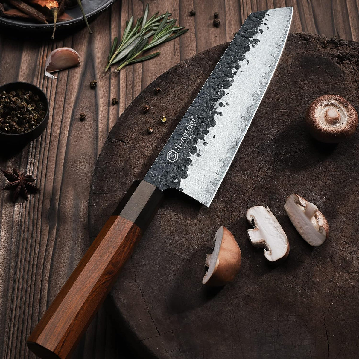 8 Inch Chef Knife Japanese Kitchen Knife Sharp, Chefs Knife Carbon Steel
