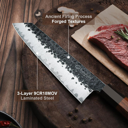 8 Inch Chef Knife Japanese Kitchen Knife Sharp, Chefs Knife Carbon Steel