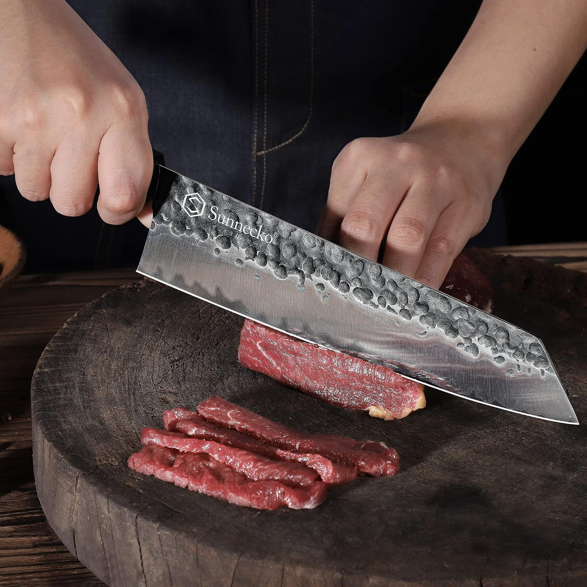 8 Inch Chef Knife Japanese Kitchen Knife Sharp, Chefs Knife Carbon Steel