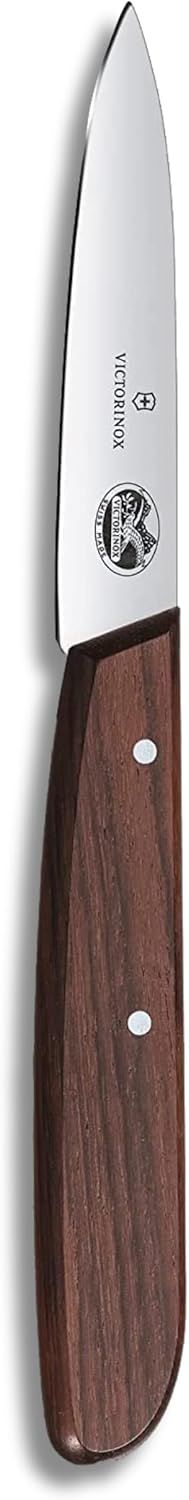 Rosewood Paring Knife - Premium Kitchen & Home Essentials - Cooking Knife Cuts Fruits & Vegetables with Ease - Wood Handle, 3.25"