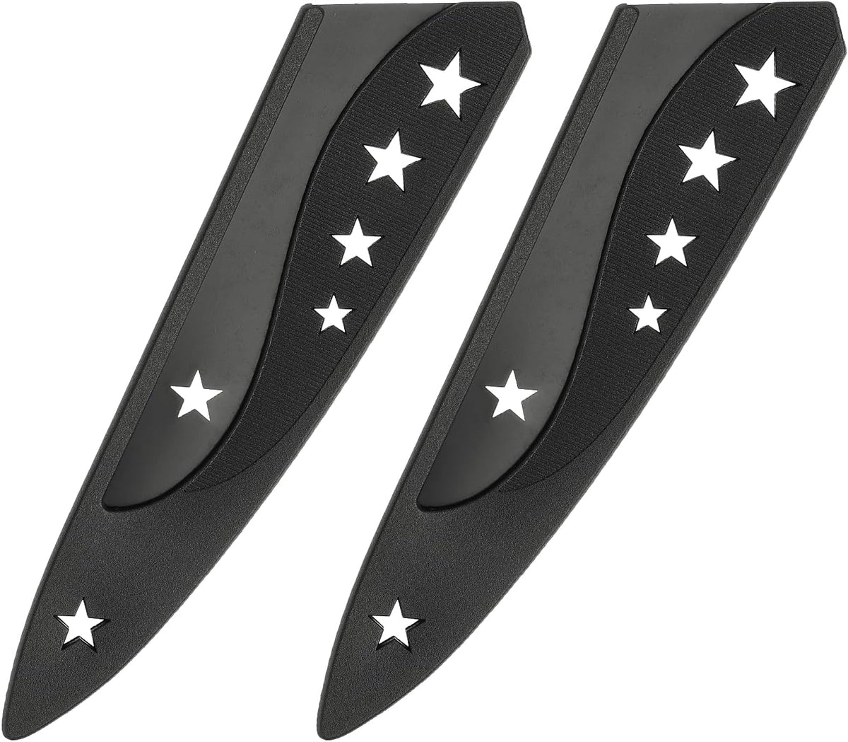 2Pcs Safety Knife Covers Sleeves, Universal PP Knife Sheaths Edge Guards Blade Protector Covers for 7.4" Boning Knives Portable for Kitchen Camping Picnics Accessories, Black