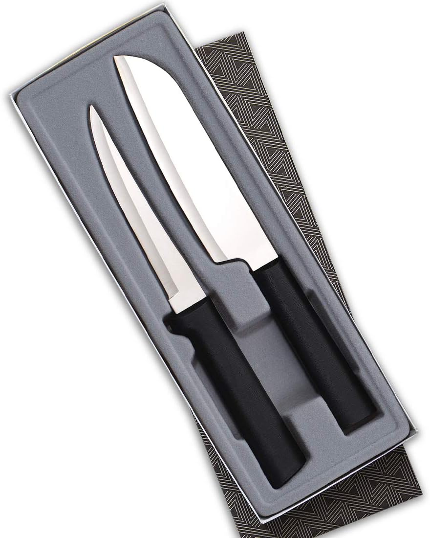 Cook’s Select Knife Gift Set (S53), Silver Handle | 2-Piece Knife Set , Stainless Steel Blade, Silver Cast Aluminum Handle