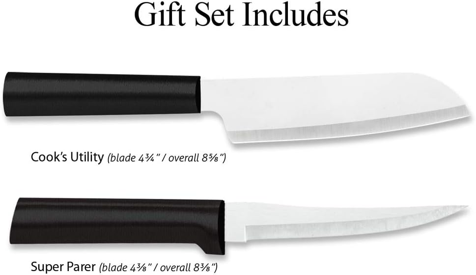 Cook’s Select Knife Gift Set (S53), Silver Handle | 2-Piece Knife Set , Stainless Steel Blade, Silver Cast Aluminum Handle