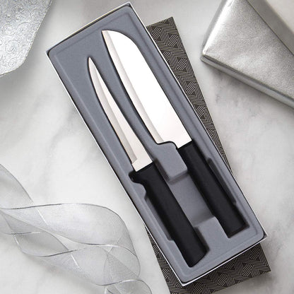 Cook’s Select Knife Gift Set (S53), Silver Handle | 2-Piece Knife Set , Stainless Steel Blade, Silver Cast Aluminum Handle