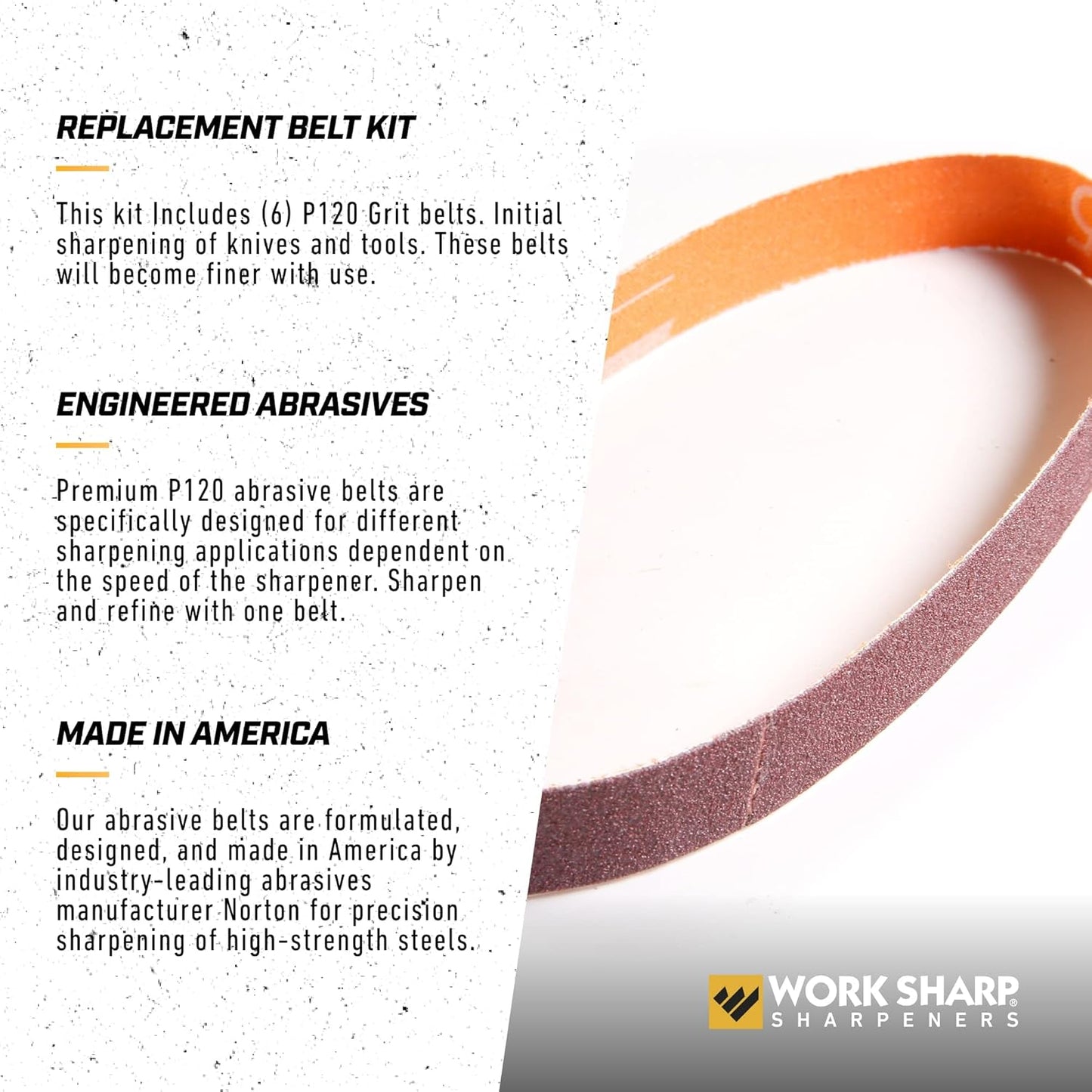 Professional Electric Kitchen Knife Sharpener Replacement Belt Kit