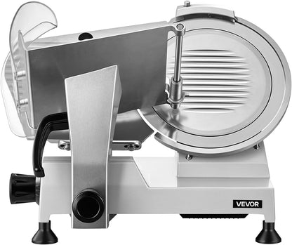 Meat Slicer, 8.6" Electric Deli Slicer with 2 SUS420 Blades & 0-0.6" Adjustable Thickness, Dual Security Lock, 200W Home Food-Slicer for Frozen Meat, Ham, Baguett, Steak, ETL Approved