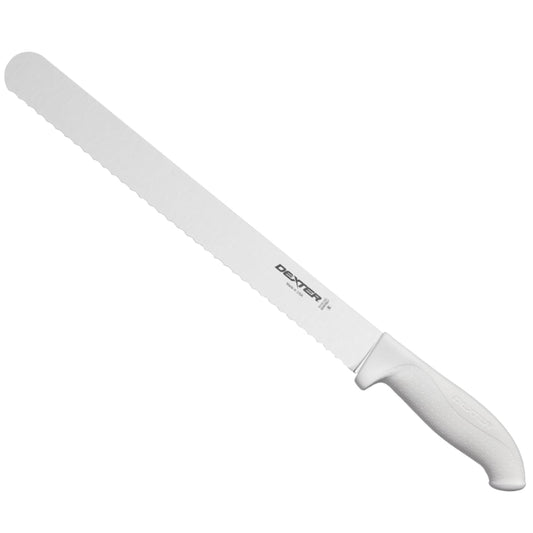 SofGrip 12" Scalloped Roast Slicer Knife | 24243 | High-Carbon DEXSTEEL Blade | Non-Slip Soft Rubber Grip Handle | NSF Certified, Stain-Free, Made in USA