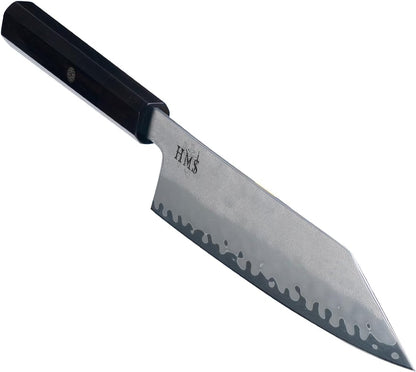 7-Inch Kiritsuke Chef Knife, Japanese HAP40 Triple-Layer Steel Kitchen Knife for Slicing and Chopping, Precision Kiritsuke Japanese Knife with Ergonomic Handle