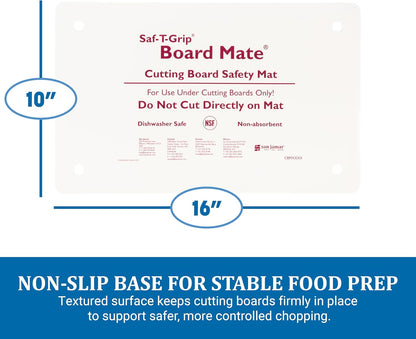 CBM1016 Saf-T-Grip Board-Mate Nonslip Cutting Board Mat, 16" Width x 10" Height (Pack of 1)