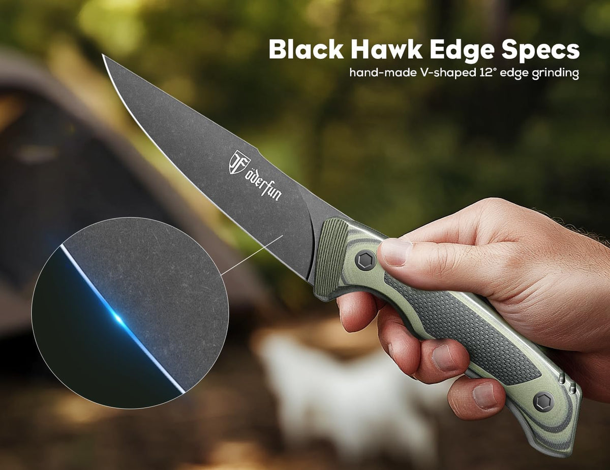 Kitchen Utility Knife, 5.5 Inch Chef Knife, Ergonomic G10 Handle | Ultra Sharp Blade, Rust-Resistant Stainless Steel, Full-Tang, Multipurpose Paring Knife for Fruit and Vegetable Cutting