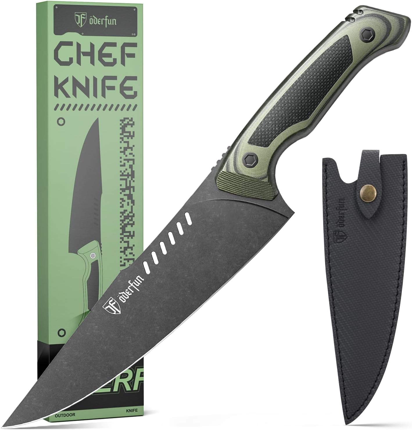 Kitchen Utility Knife, 5.5 Inch Chef Knife, Ergonomic G10 Handle | Ultra Sharp Blade, Rust-Resistant Stainless Steel, Full-Tang, Multipurpose Paring Knife for Fruit and Vegetable Cutting