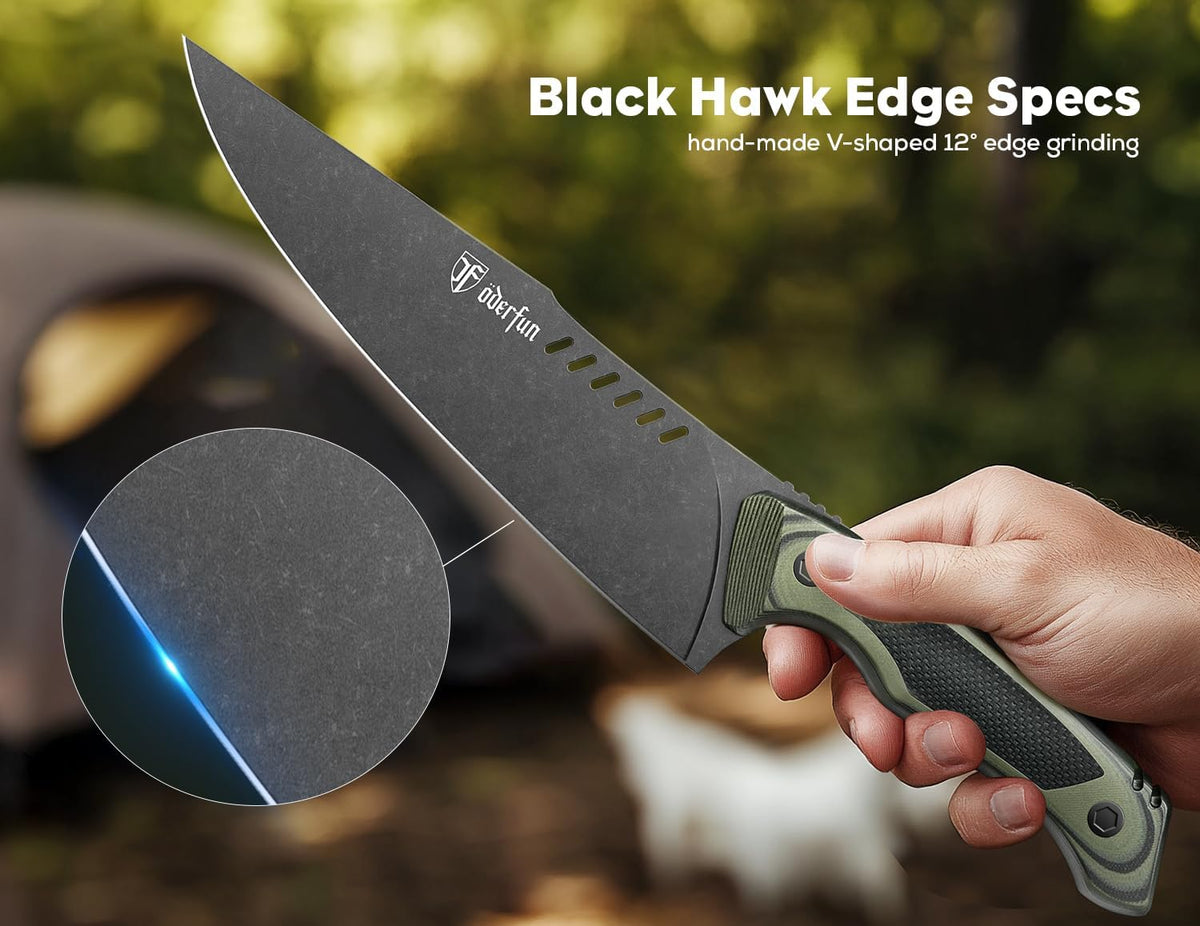 Kitchen Utility Knife, 5.5 Inch Chef Knife, Ergonomic G10 Handle | Ultra Sharp Blade, Rust-Resistant Stainless Steel, Full-Tang, Multipurpose Paring Knife for Fruit and Vegetable Cutting
