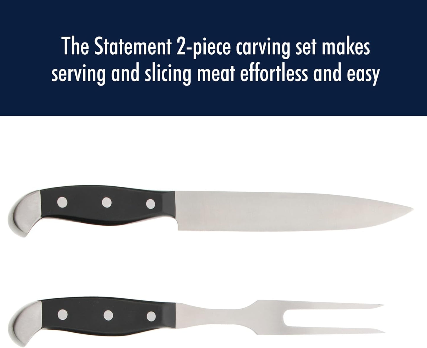 Statement Razor-Sharp 2-pc Carving Set, German Engineered Informed by 100+ Years of Mastery