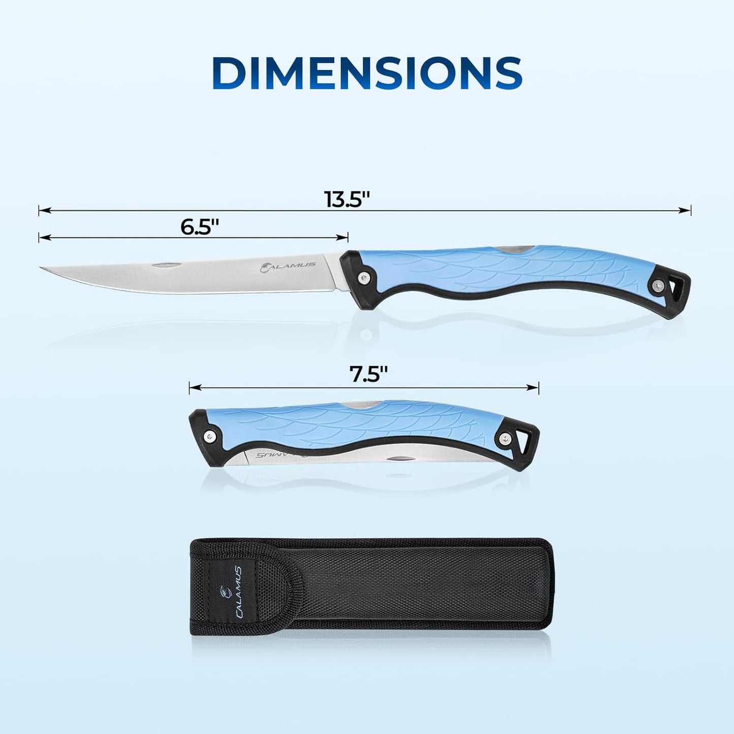 SwiftEdge Fillet Knife Set,7"&9" Fillter Knife | G4116 German Stainless Steel,Ultra-sharp,Flexible blade,Corrosion resistant,Non-slip grip,Fishing Gift for Men