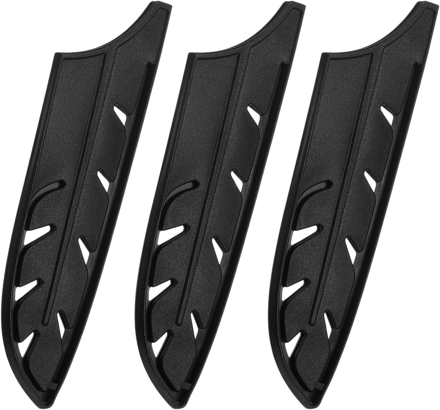 Knife Cover Sleeves Blade Edge Guards for 5" Santoku Knife Blade Edge Protector Universal Knife Sheath for Kitchen, Black