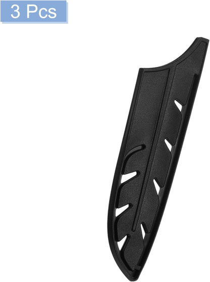 Knife Cover Sleeves Blade Edge Guards for 5" Santoku Knife Blade Edge Protector Universal Knife Sheath for Kitchen, Black