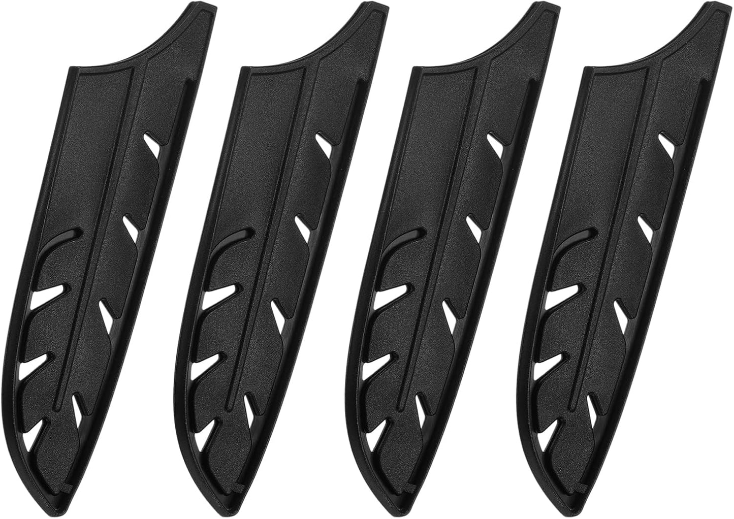 Knife Cover Sleeves Blade Edge Guards for 5" Santoku Knife Blade Edge Protector Universal Knife Sheath for Kitchen, Black