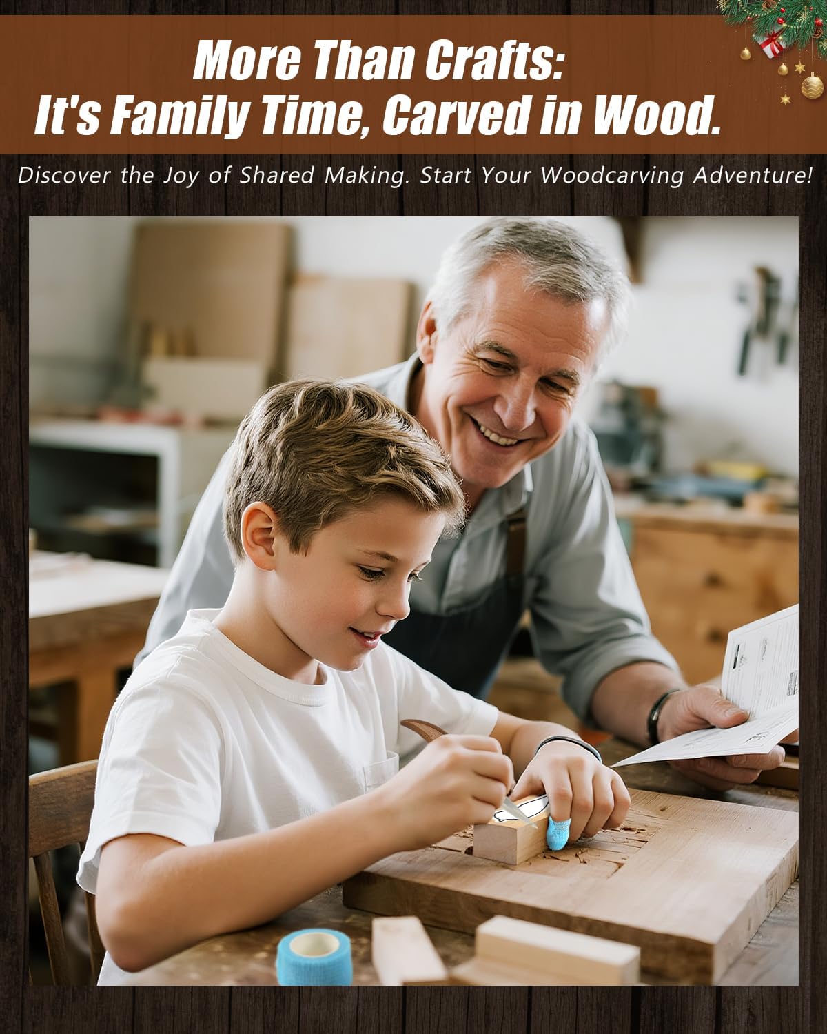 Wood Carving Kit Whittling Kit: Wood Carving Knife Tools with Leather Case | Woodworking Hobby Kit for Beginners Adult Kids, Relaxing Creative Projects, DIY Art Craft Gift for Men Teens