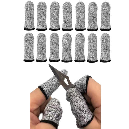 14pcs Finger Cover Protector Anti-Cut Fingertip Finger Cover Anti-Cut Finger Bed Protector Reusable Finger Cover Thumb Finger Protector Bed Suitable for Work, Sculpture