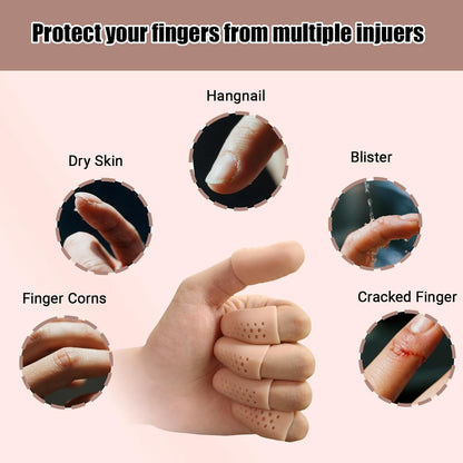 14pcs Finger Cover Protector Anti-Cut Fingertip Finger Cover Anti-Cut Finger Bed Protector Reusable Finger Cover Thumb Finger Protector Bed Suitable for Work, Sculpture