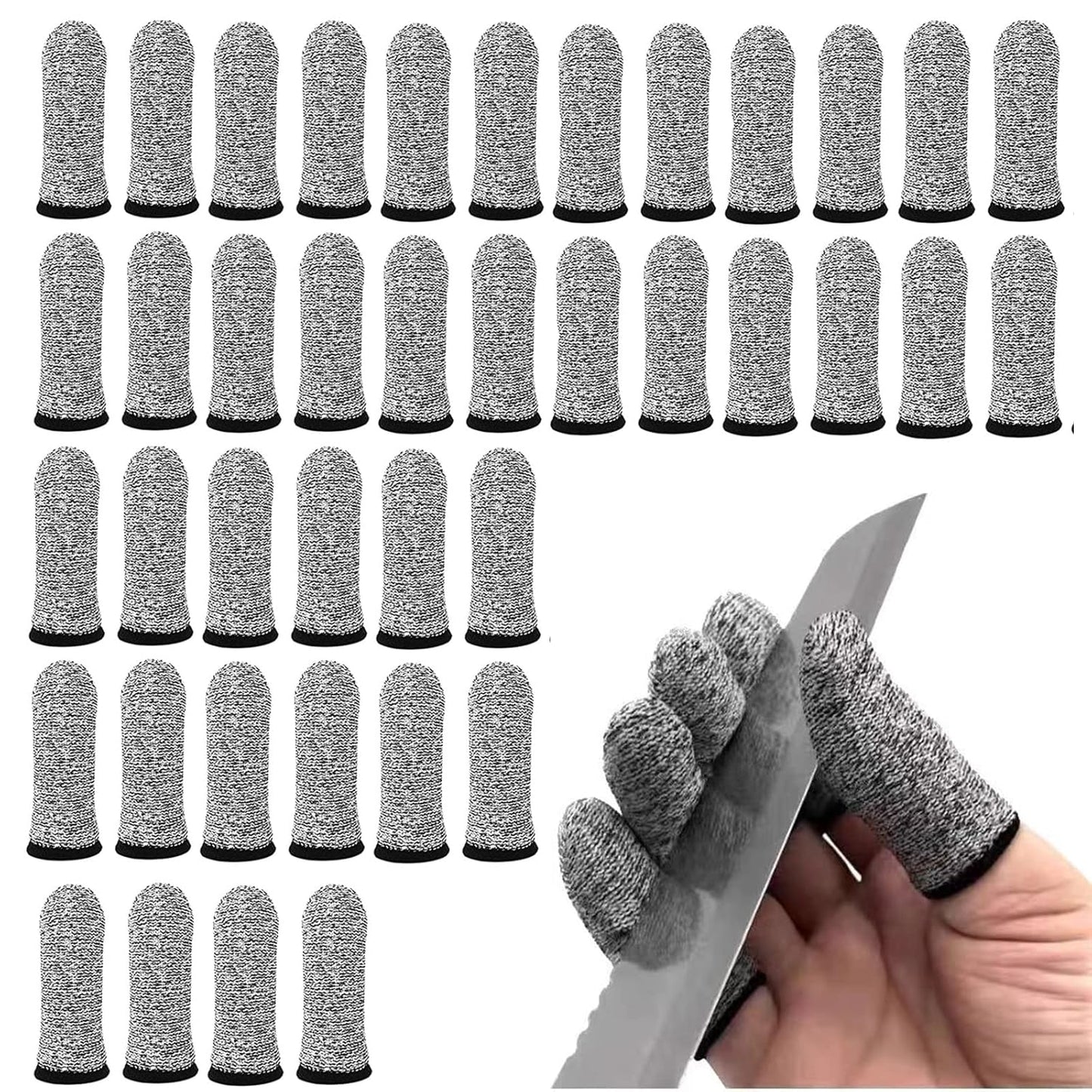14pcs Finger Cover Protector Anti-Cut Fingertip Finger Cover Anti-Cut Finger Bed Protector Reusable Finger Cover Thumb Finger Protector Bed Suitable for Work, Sculpture