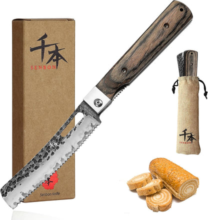 440A Forged Stainless Steel Sharp Folding Chef Knife Peeling Utility Fruit Knife Colorful Wood Handle Camping Barbecue Outdoor Portable Fruit Knife