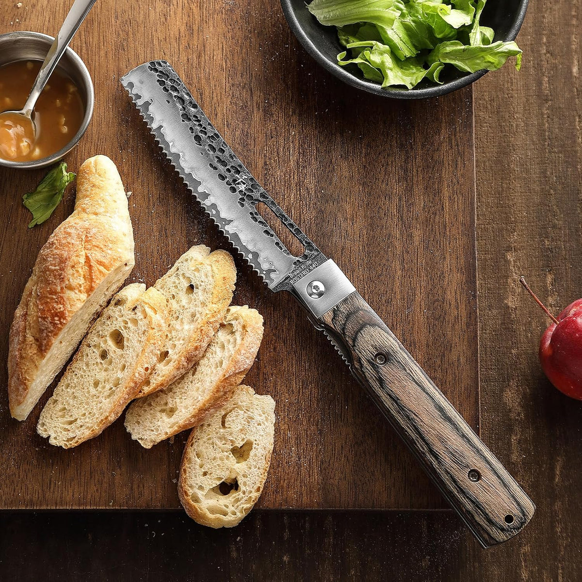 440A Forged Stainless Steel Sharp Folding Chef Knife Peeling Utility Fruit Knife Colorful Wood Handle Camping Barbecue Outdoor Portable Fruit Knife