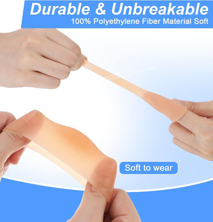 16 Pcs Thumb Protector, Skin Color Thumb Cover, Soft Silicone Finger Caps for Daily Friction Care and Daily Use