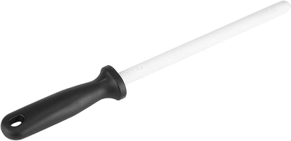 8inch Knife Sharpening Steel Rod, Professional Kitchen Knife Blade Sharpener Rod Stick Chef Knife Sharpening Rod Ceramic Honing Steel Knife Sharpener for Kitchen