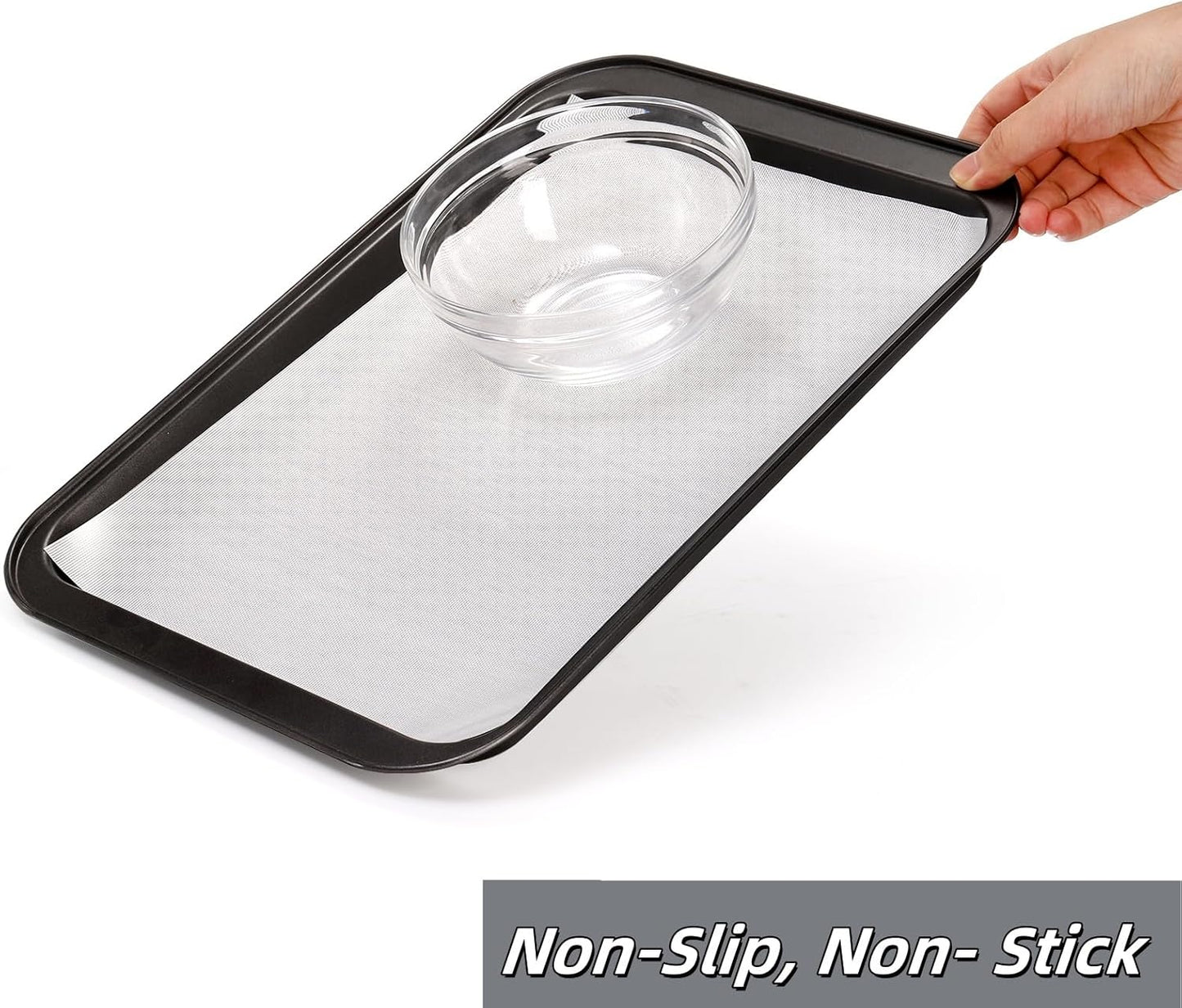 15.7 In x 8 FT Silicone Baking Mat Roll, Non-Stick Pastry Mat, Cut to Any Size, Heat Resistant Food Grade Silicone Dough Rolling Mat, Reusable Air Fryer Liner for Pie Crust, Pizza Cookies