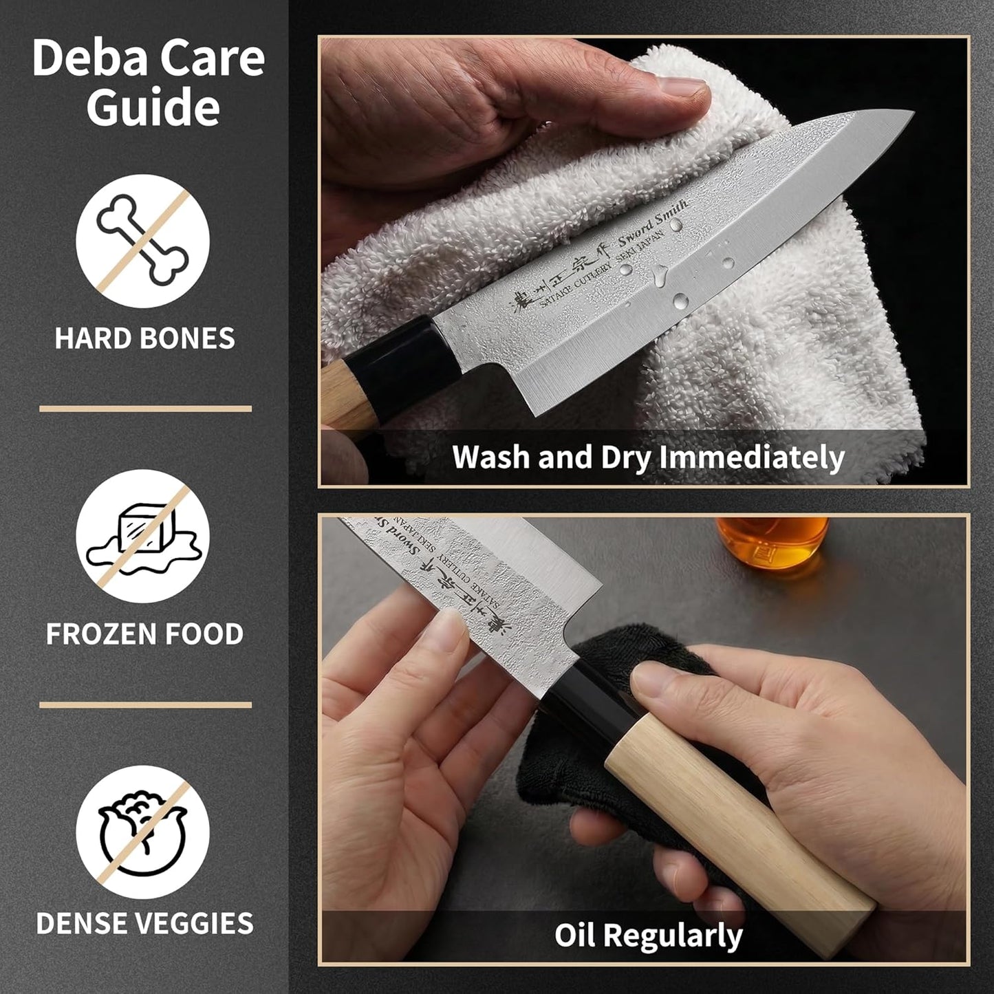 6.7 Inch Santoku Knife, Made in Japan, Ultra Sharp AUS-8 High Carbon Stainless Steel Japanese Chef Knife with Ergonomic Sakura Handle, Kitchen Knife Gifts for Women Men