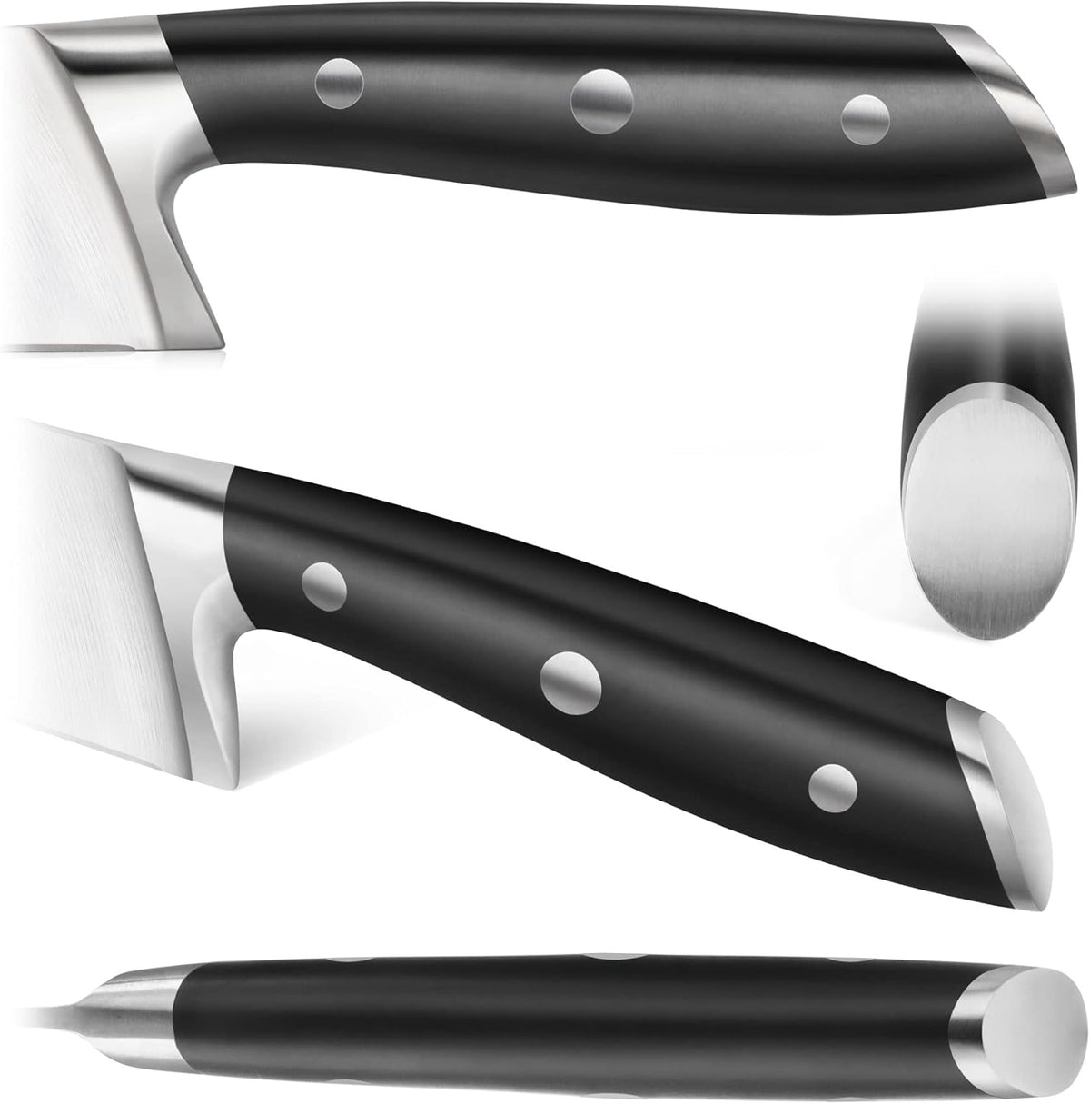 Cangshan ALPS Series 502797 German Steel Forged 2-Piece Starter Set with Sheaths, Black