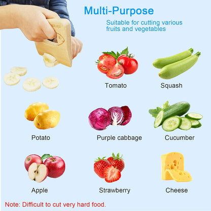 Wooden Kids Knife for Cooking and Safe Cutting Veggies Fruits, Cute Fish Shape Kids Kitchen Tools, Christmas Gifts for kids, 2-5 Years Old Applicable