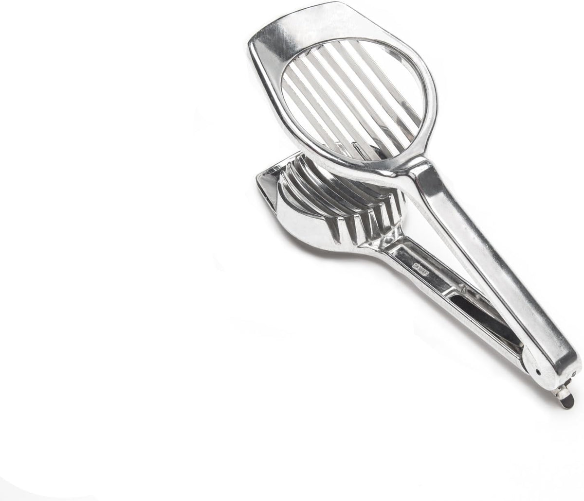 Fox Run Mushroom and Egg Slicer, Cast Aluminum,Silver | Easily Slice Eggs, Mushrooms, Strawberries & More | Great For Soft & Hard Boiled Eggs | Easier, Safer & Cleaner Than A Knife