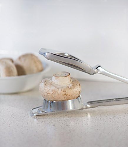 Fox Run Mushroom and Egg Slicer, Cast Aluminum,Silver | Easily Slice Eggs, Mushrooms, Strawberries & More | Great For Soft & Hard Boiled Eggs | Easier, Safer & Cleaner Than A Knife