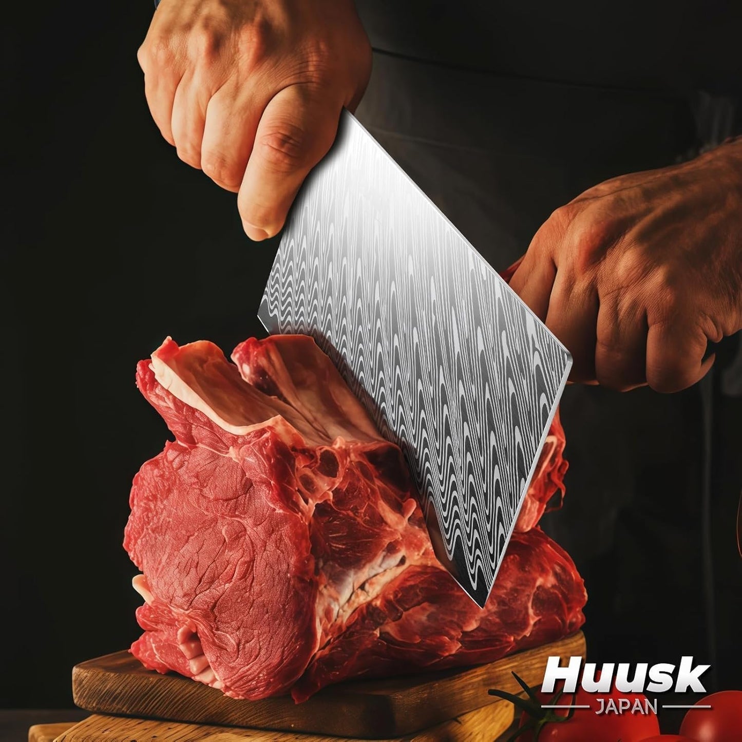 Huusk Serrated Bread Knife 8", Sourdough Bread Knife, Gift for Bakers | Serrated Knife for Homemade Breads Slicing Cake Bagels Baguettes, Stainless Steel Blade & Resin Handle