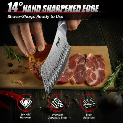 Huusk Serrated Bread Knife 8", Sourdough Bread Knife, Gift for Bakers | Serrated Knife for Homemade Breads Slicing Cake Bagels Baguettes, Stainless Steel Blade & Resin Handle