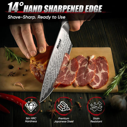 Huusk Serrated Bread Knife 8", Sourdough Bread Knife, Gift for Bakers | Serrated Knife for Homemade Breads Slicing Cake Bagels Baguettes, Stainless Steel Blade & Resin Handle