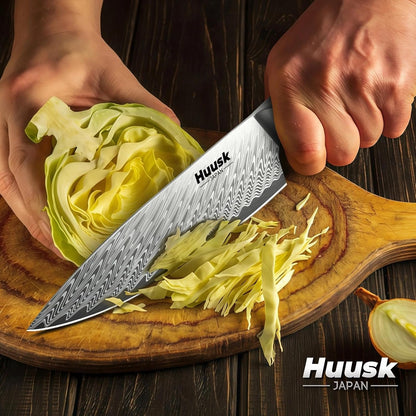 Huusk Serrated Bread Knife 8", Sourdough Bread Knife, Gift for Bakers | Serrated Knife for Homemade Breads Slicing Cake Bagels Baguettes, Stainless Steel Blade & Resin Handle