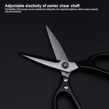 Edward Kitchen Scissors - Heavy Duty Stainless Steel Scissors for Meat, Cooking, Herbs - Dishwasher Safe (1, Black)